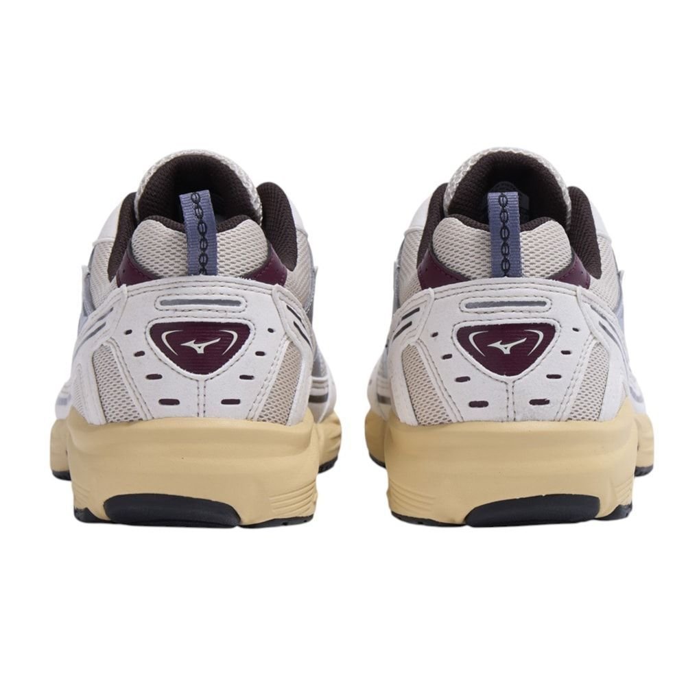 Tênis Mizuno MZR LS Premium Unissex Bege/Bordô 3