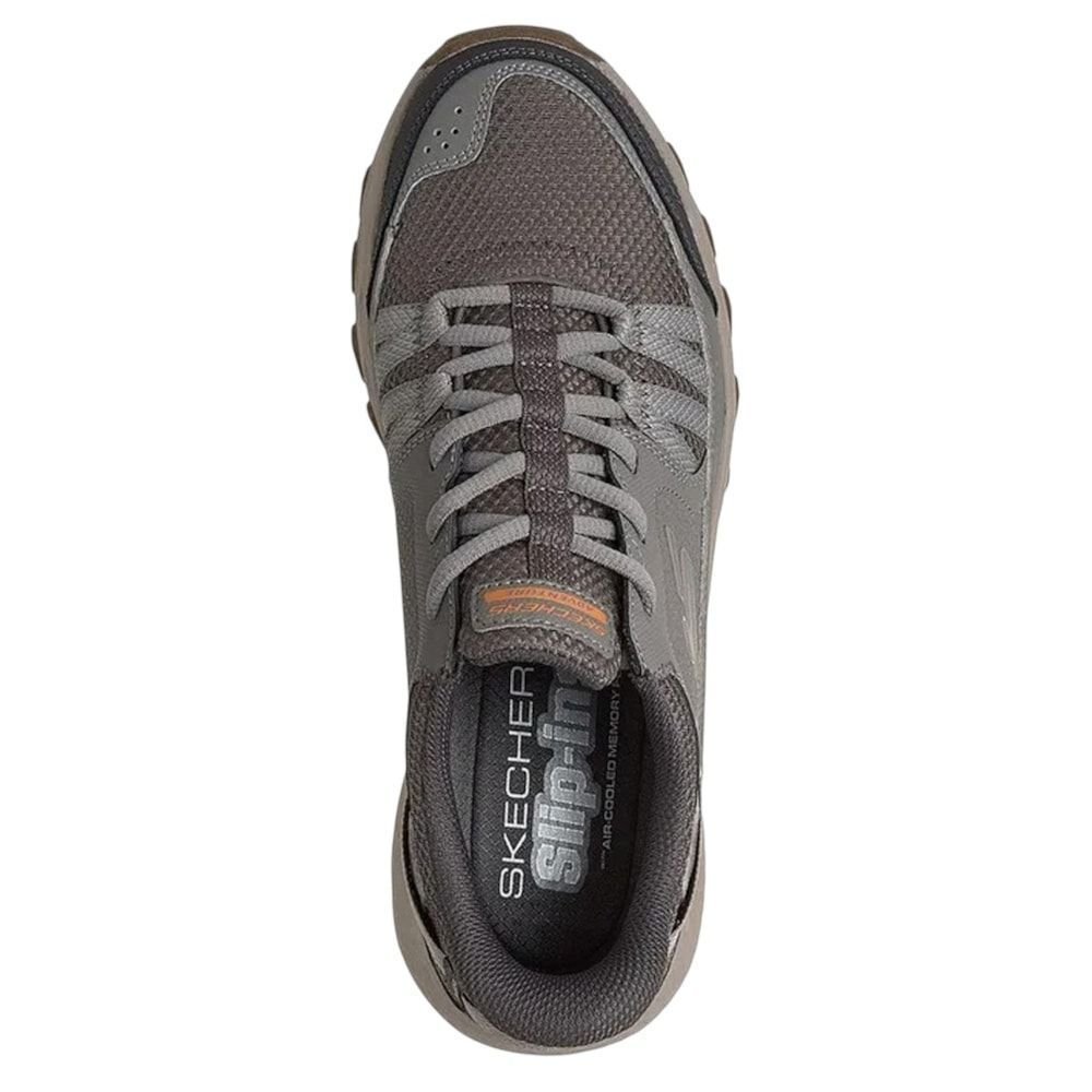 Tênis Skechers Dynamite At-Escapar Masculino Marrom/Cinza 4