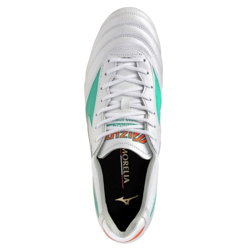 Chuteira Campo Mizuno Morelia II Japan MD Branco 4