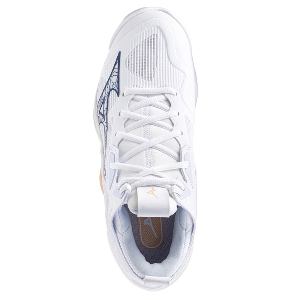 Tênis Mizuno Wave Momentum 3 Mid Feminino Branco 4