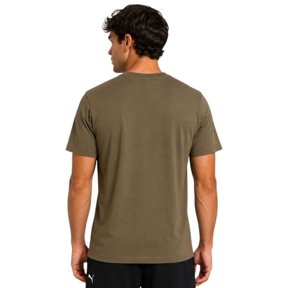 Camiseta Puma Ess No. 1 Logo Masculina Verde 2