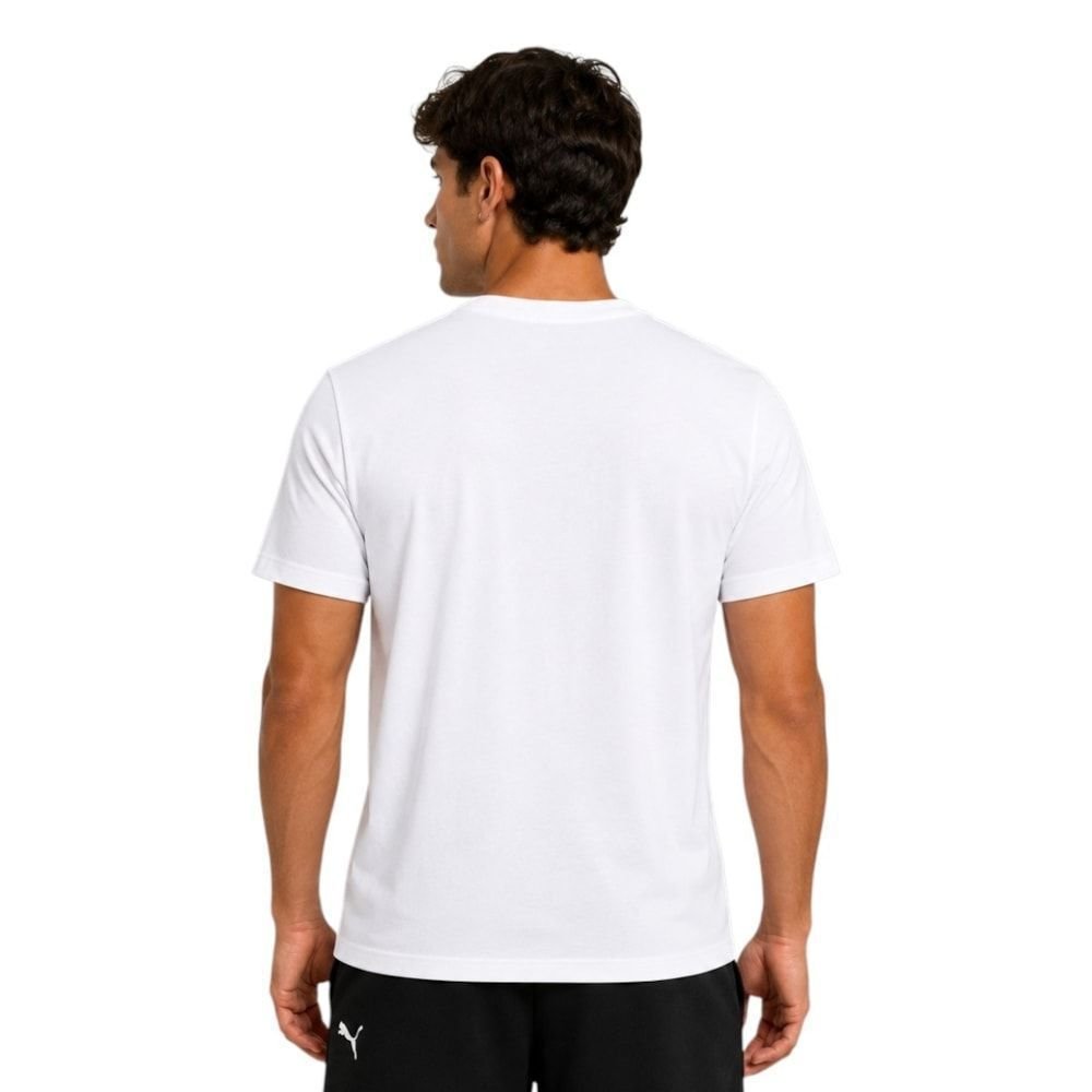 Camiseta Puma Ess No. 1 Logo Masculina Branco 2