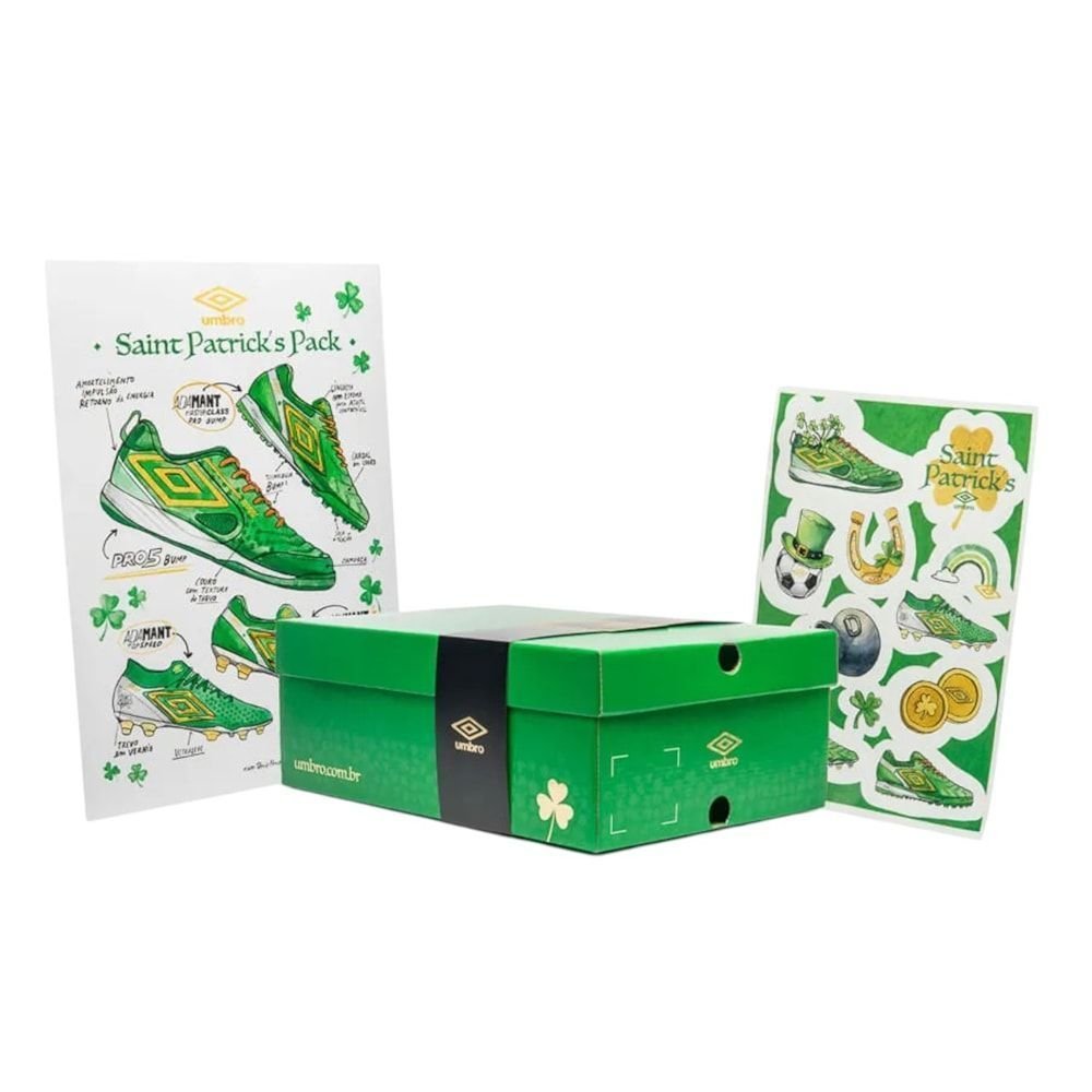 Chuteira Campo Umbro Adamant Top Speed Pro STP Verde 7