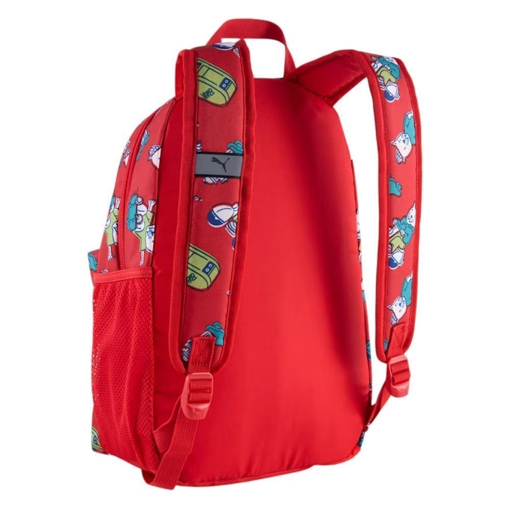 Mochila Puma Phase AOP Small Infantil Vermelho 2