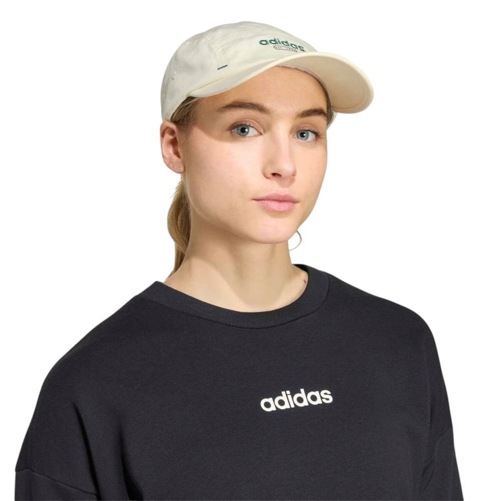 Boné Adidas Linear Canvas 5P Bege 5
