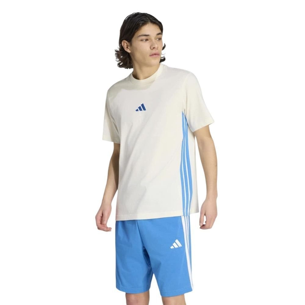Camiseta Adidas Essentials 3 Stripes Masculina