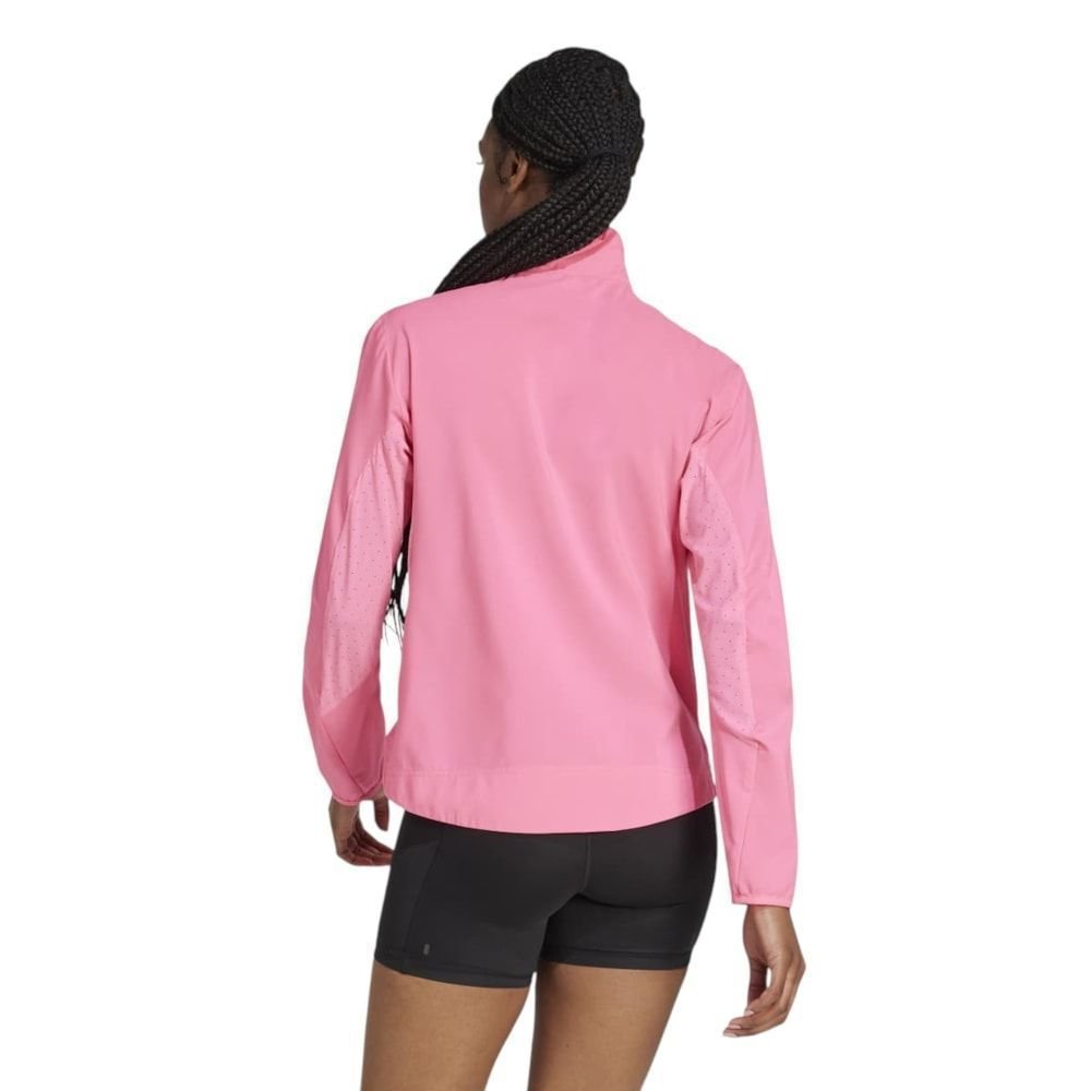 Jaqueta Adidas Adizero Essentials Feminina Rosa 2