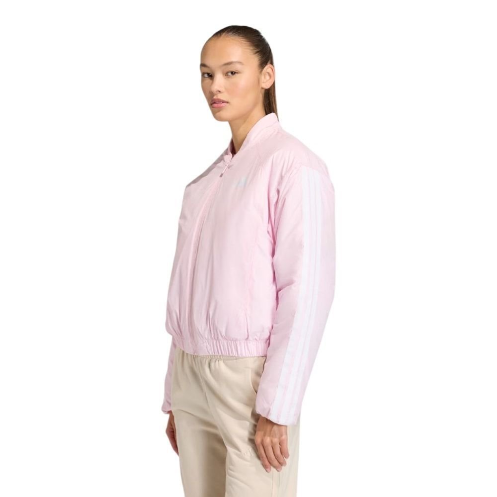 Jaqueta Adidas Bomber Essentials 3 Stripes Feminina