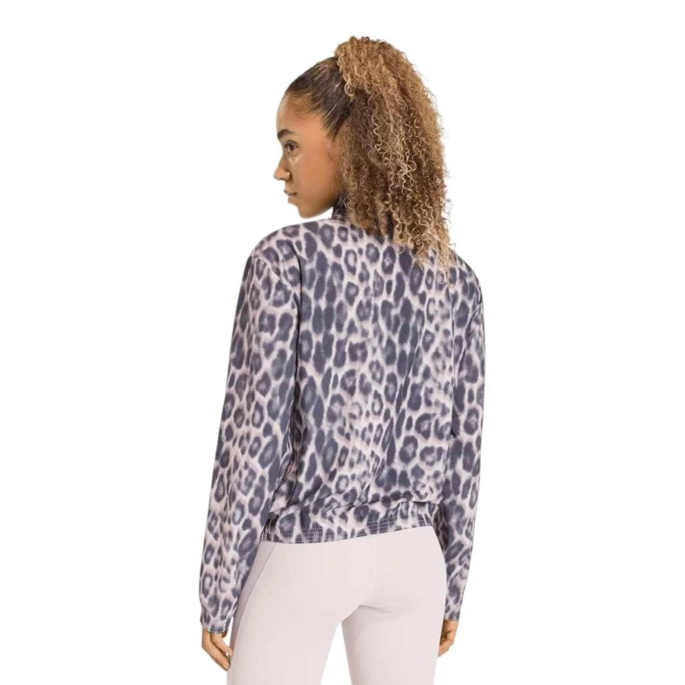 Jaqueta Adidas Workout Essentials Leopard Feminina Preto 2