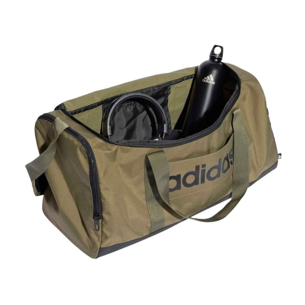 Mala Adidas Duffel Essentials Linear Média Verde 4
