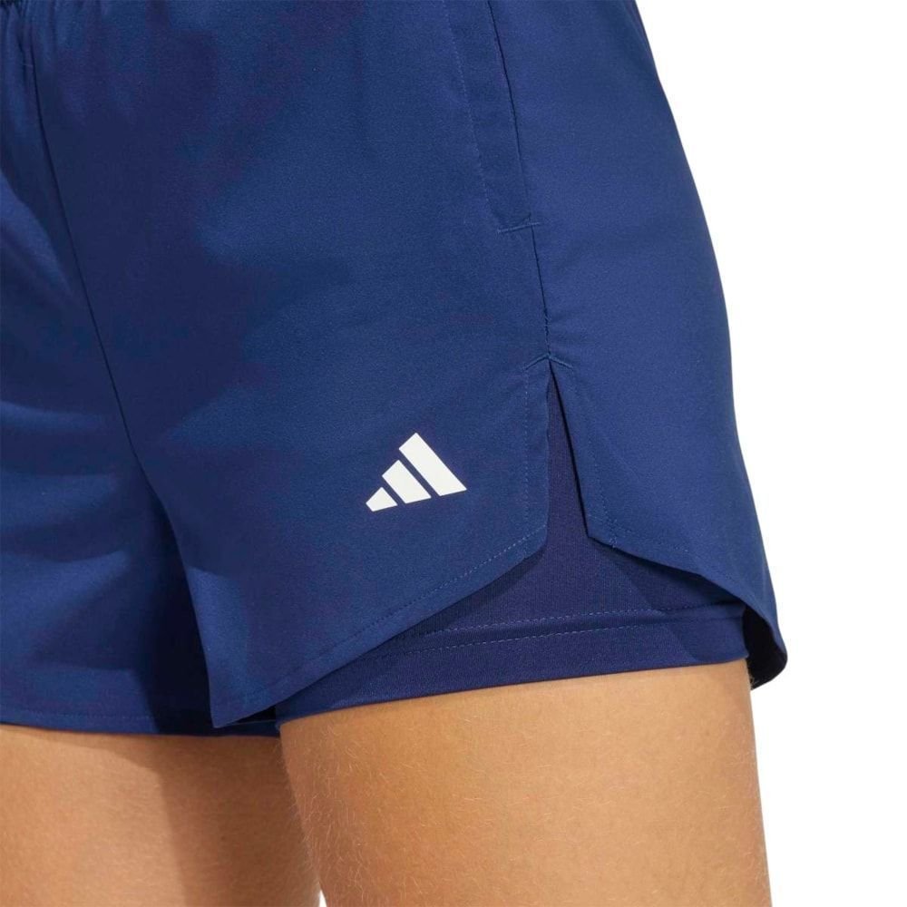 Short Adidas 2 em 1 Workout Essentials Feminino Azul 3