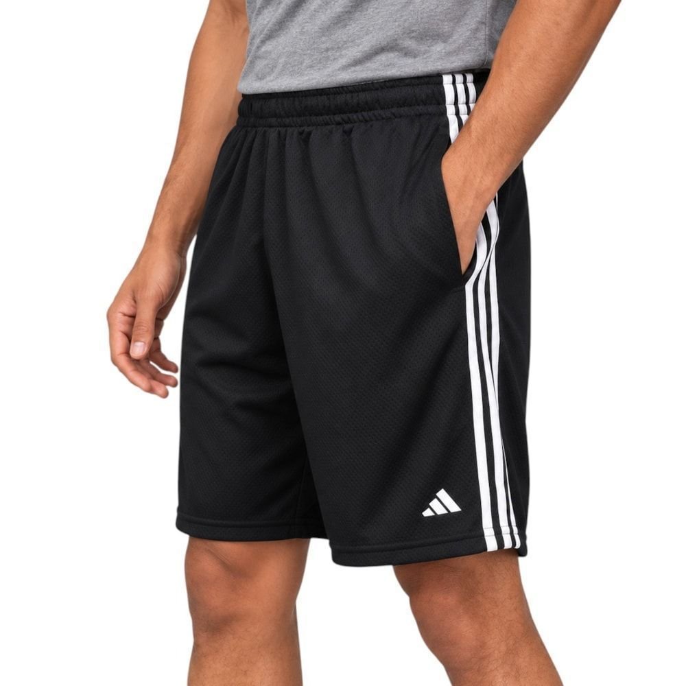 Short Adidas 3 Listras Masculino Preto 3