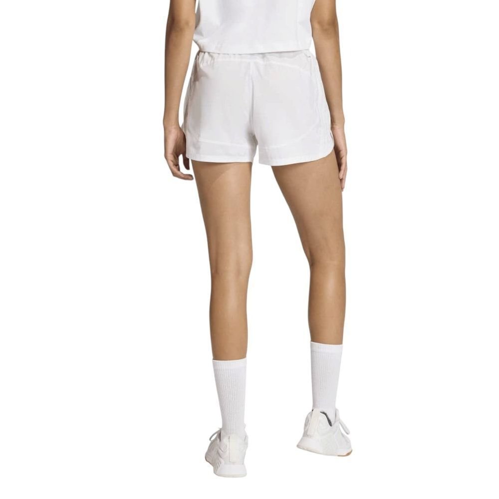 Short Adidas Pacer High Feminino Branco 2