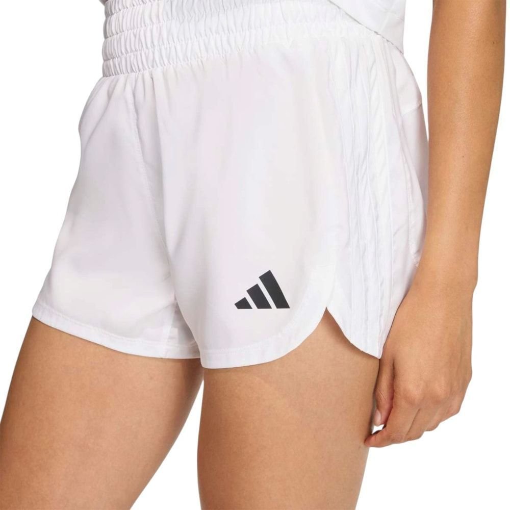 Short Adidas Pacer High Feminino Branco 3