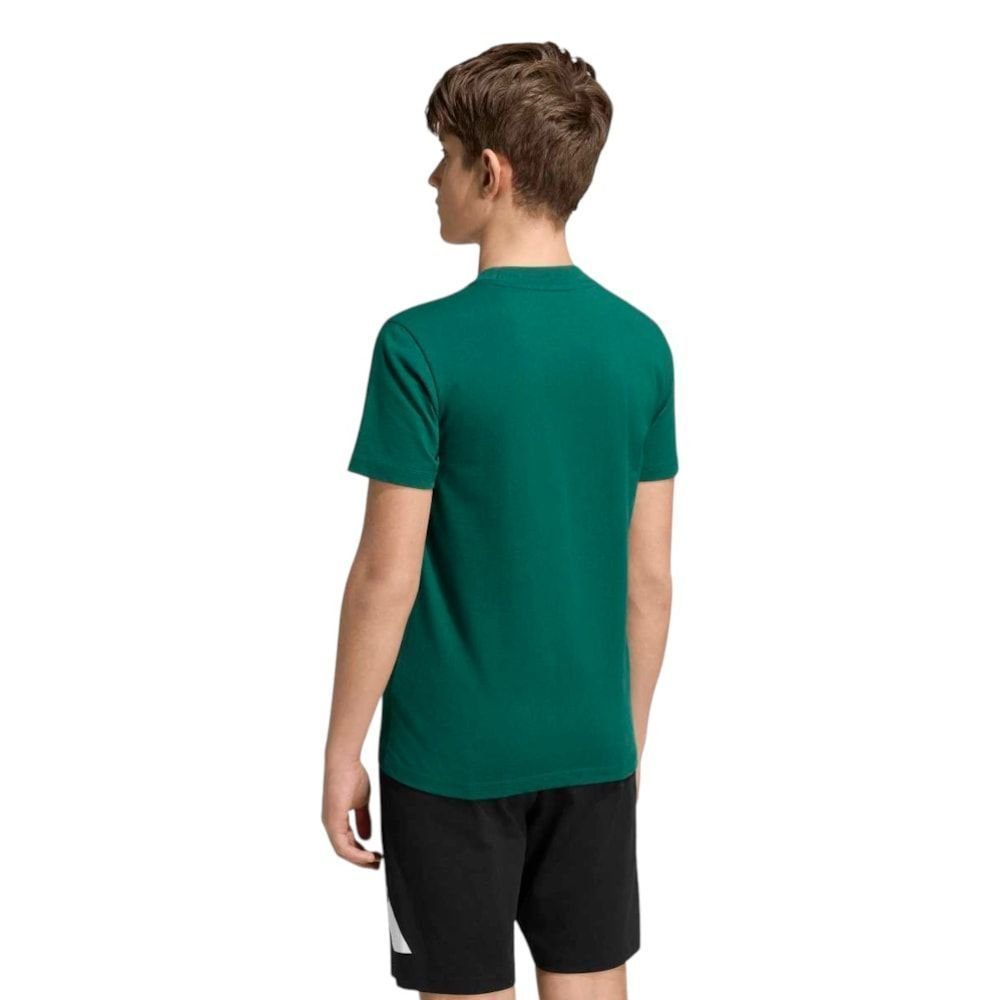 Camiseta Adidas Essentials Big Logo Infantil Verde 2