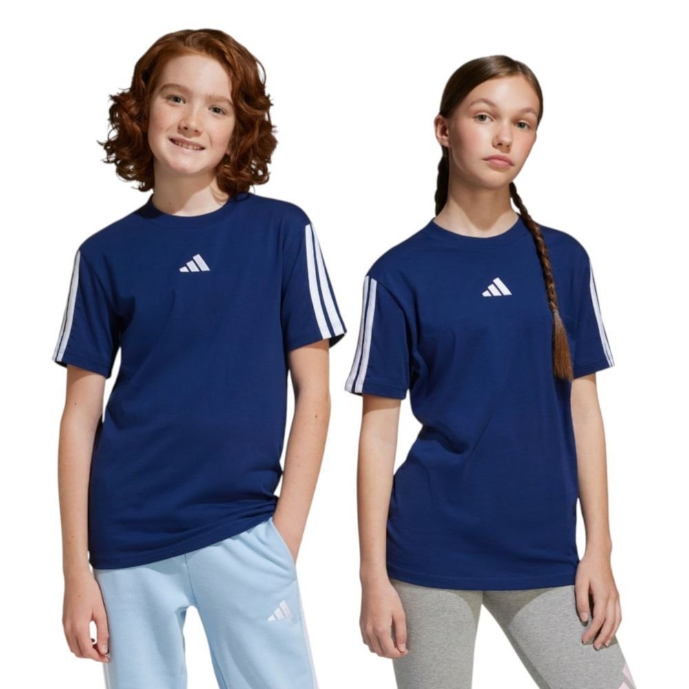 Camiseta Adidas Essentials 3 Stripes Infantil