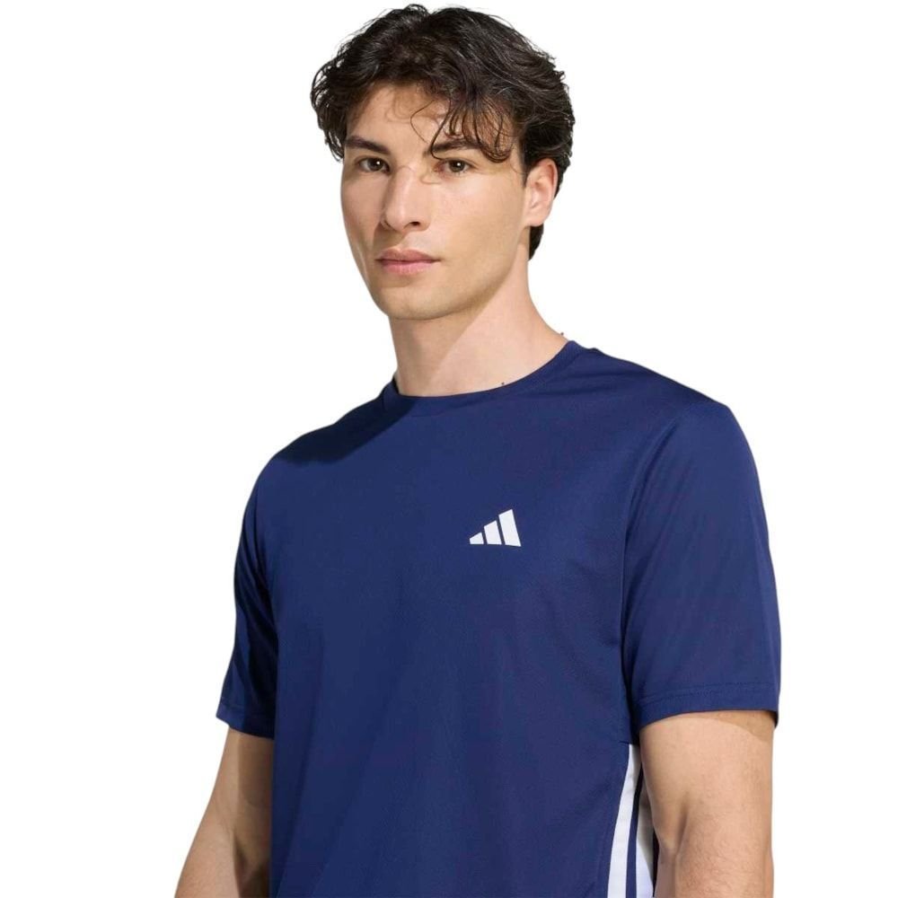 Camiseta Adidas Workout Essentials Base 3S Masculina Marinho 3