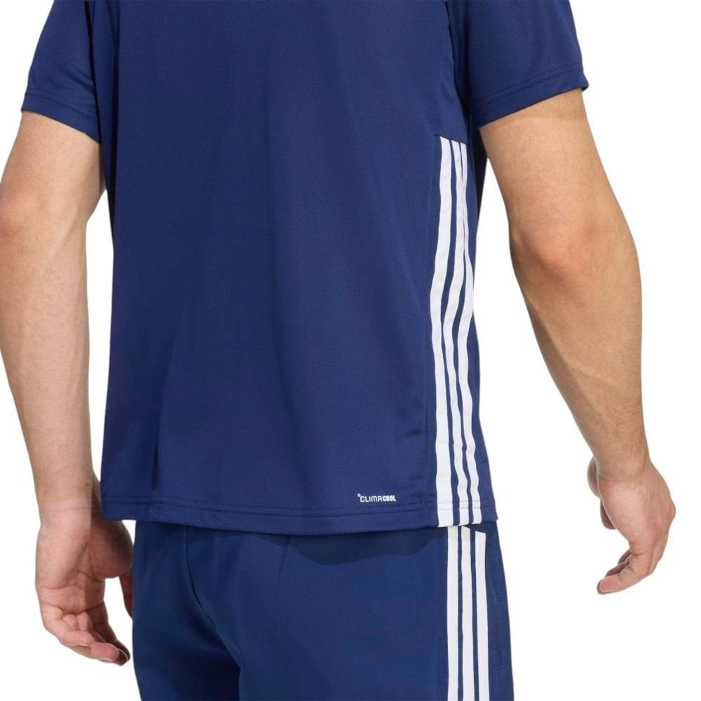 Camiseta Adidas Workout Essentials Base 3S Masculina Marinho 4
