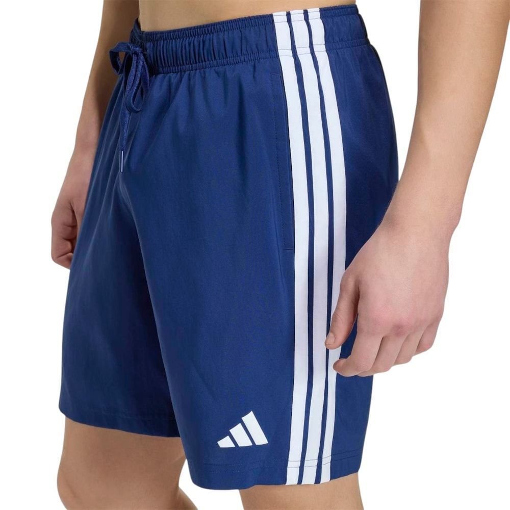 Short de Natação Adidas Swim 3 Stripes Masculino Marinho 3