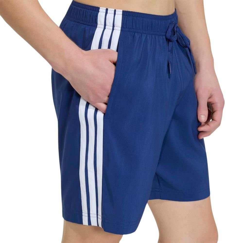 Short de Natação Adidas Swim 3 Stripes Masculino Marinho 4