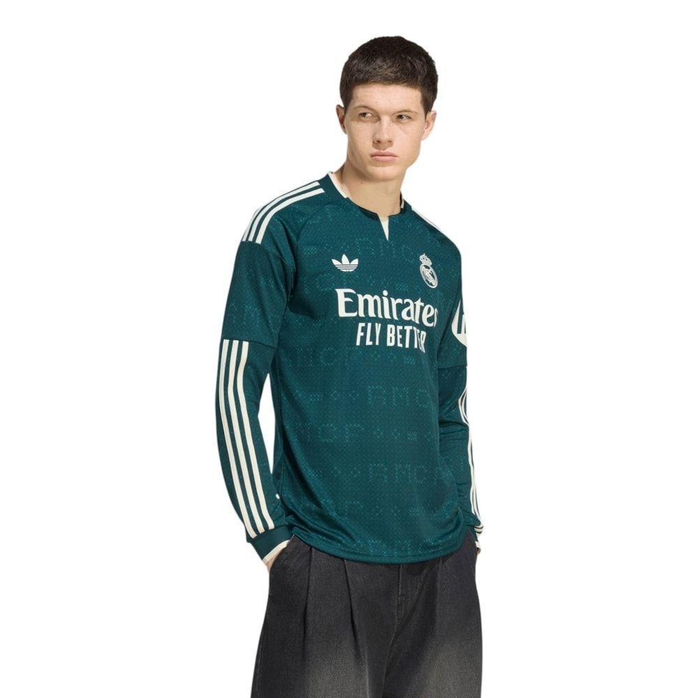 Camisa Adidas Real Madrid 26/27 Manga Longa Masculina