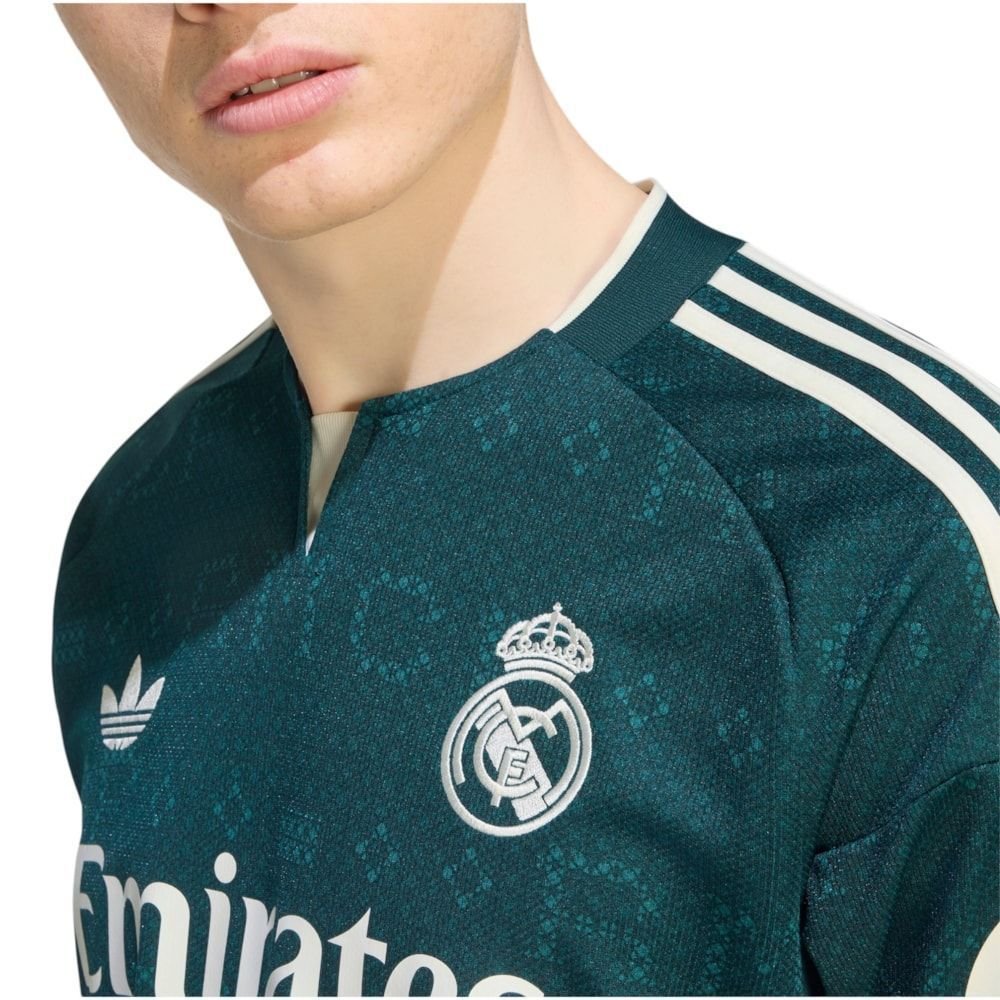 Camisa Adidas Real Madrid 26/27 Manga Longa Masculina Verde 3