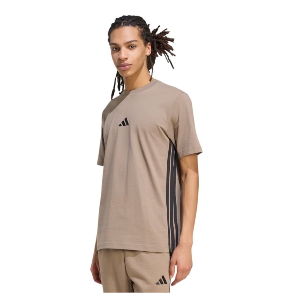 Camiseta Adidas D4T Workout 3 Listras Masculina