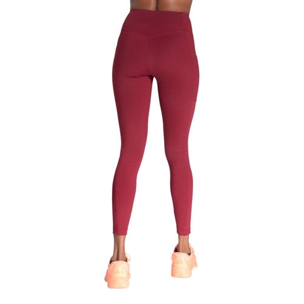 Calça Legging Adidas Treino Feminina Bordo 2
