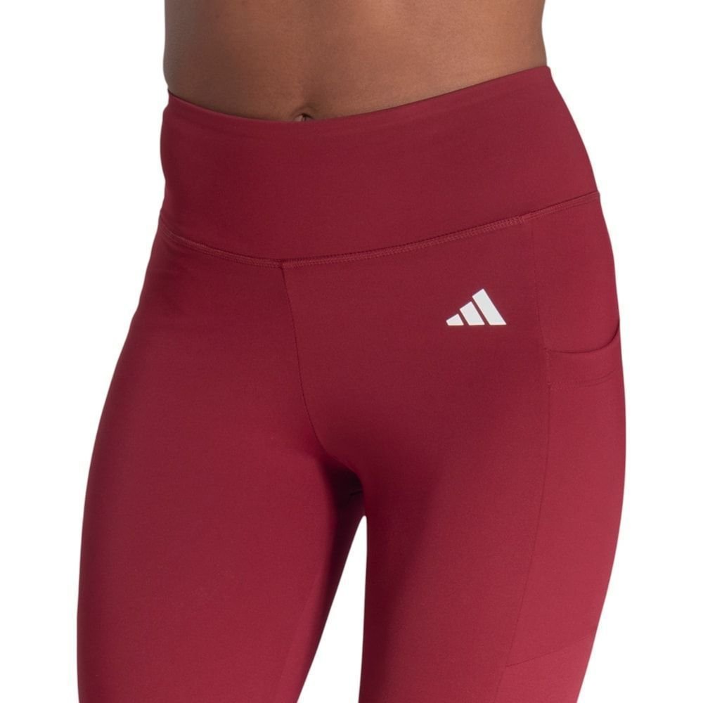 Calça Legging Adidas Treino Feminina Bordo 3