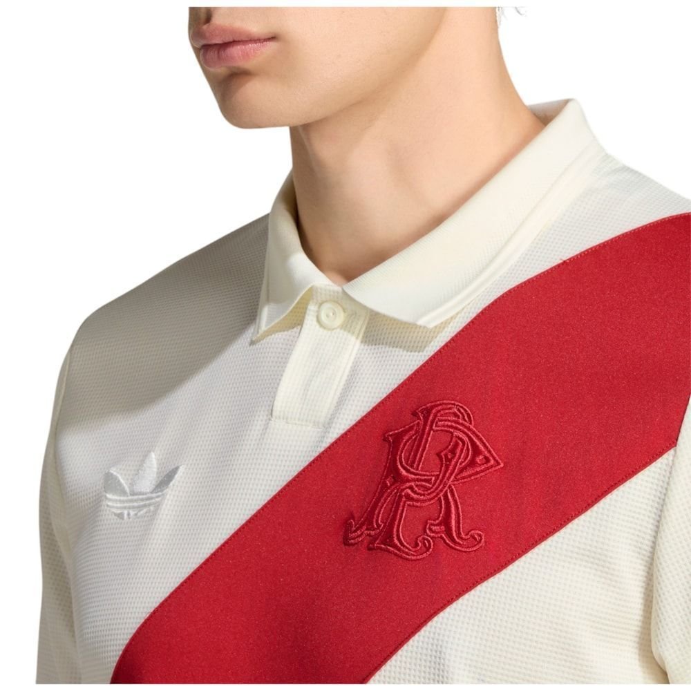 Camisa Adidas River Plate Aniversário 2026/27 Masculina Off White 3
