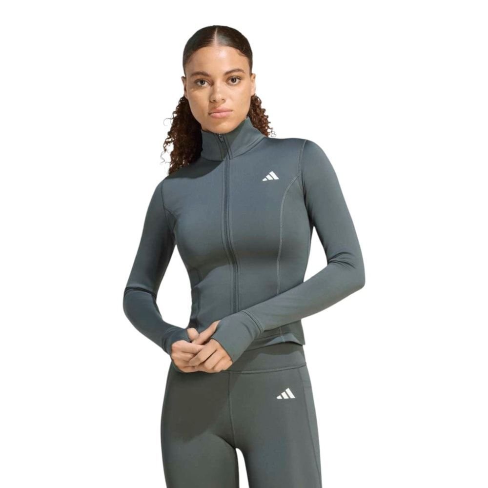 Jaqueta Adidas Optime Essentials Zíper Feminina