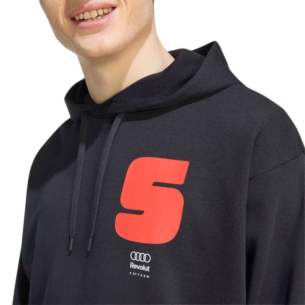 Moletom Adidas Audi Revolut F1 Team Gabriel Bortoleto Masculino Preto 3