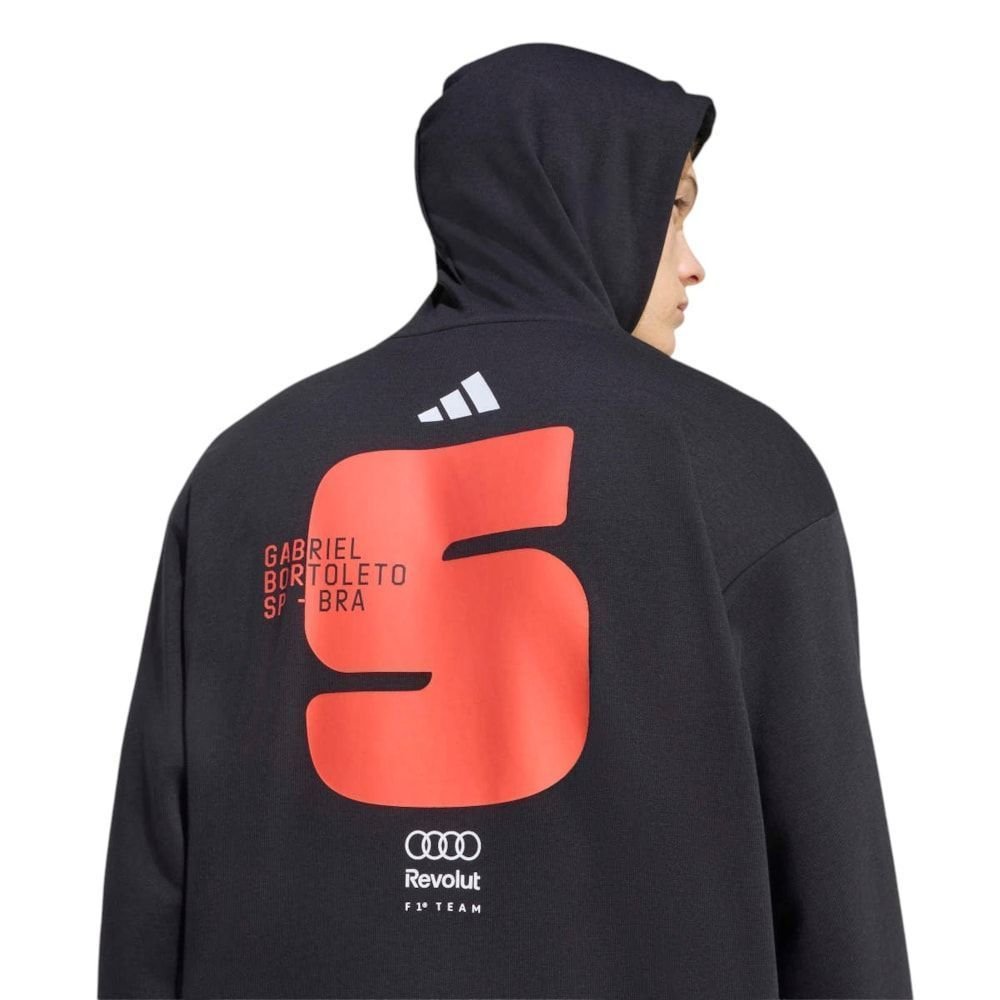 Moletom Adidas Audi Revolut F1 Team Gabriel Bortoleto Masculino Preto 4