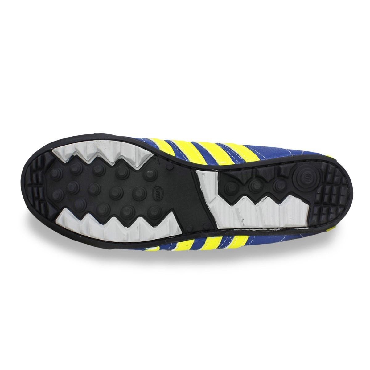 Chuteira Society Esporte Legal Vulcano Azul/Amarelo/Branco 5