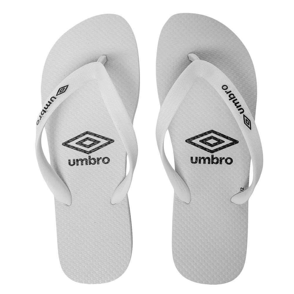 Chinelo Umbro Logo Unissex Branco 1