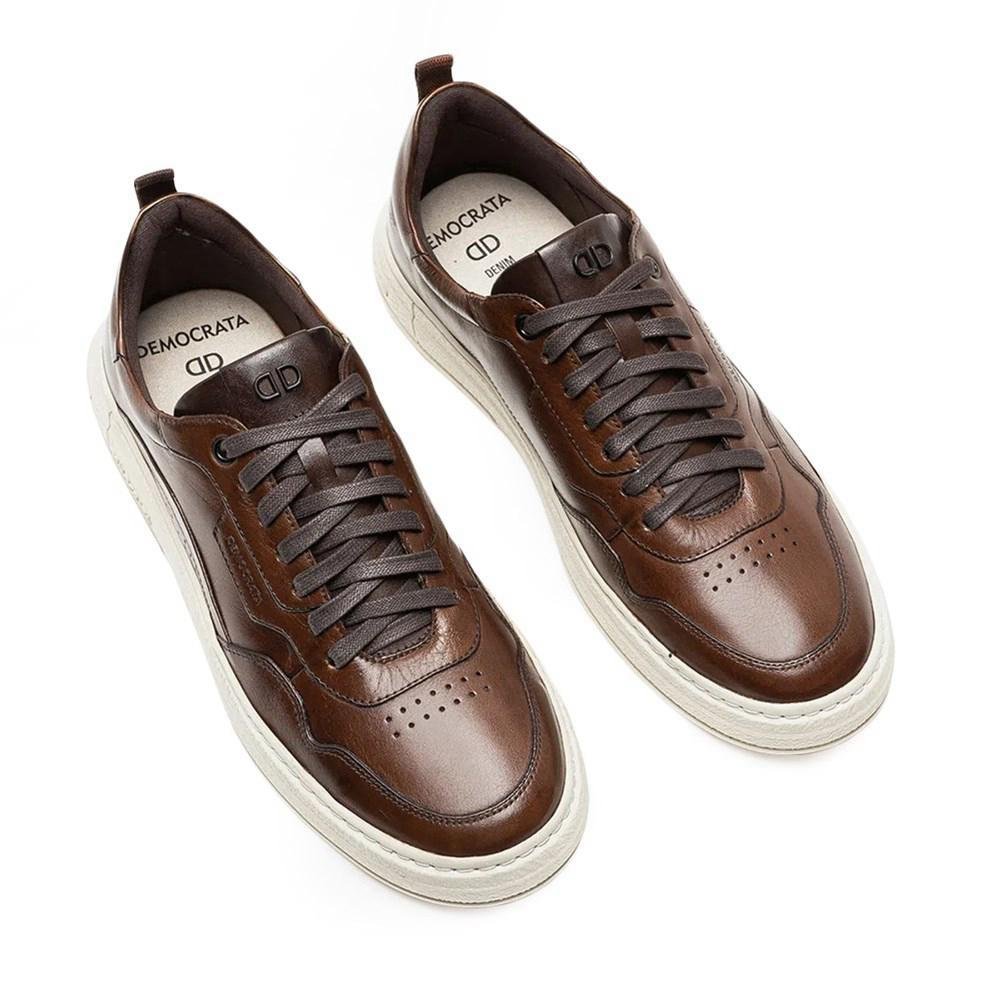 Tênis Democrata Denim Jake Masculino Marrom 2