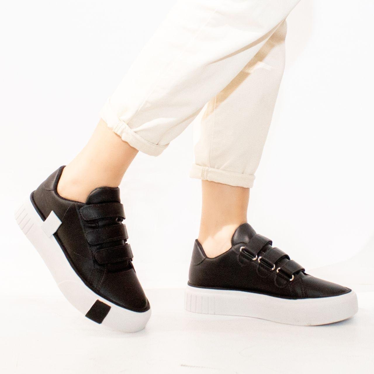 Tênis Zatta Mary Velcro Feminino Preto 2