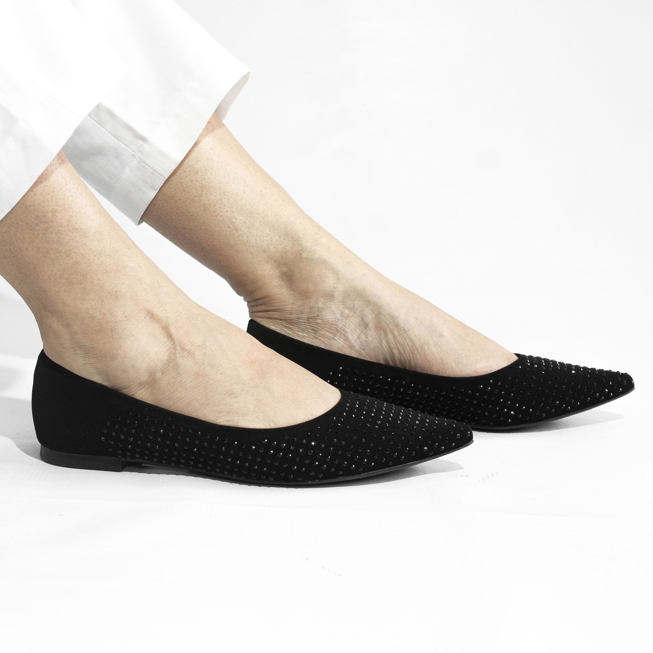 Sapatilha Hotfix Bico fino Sandy Preto