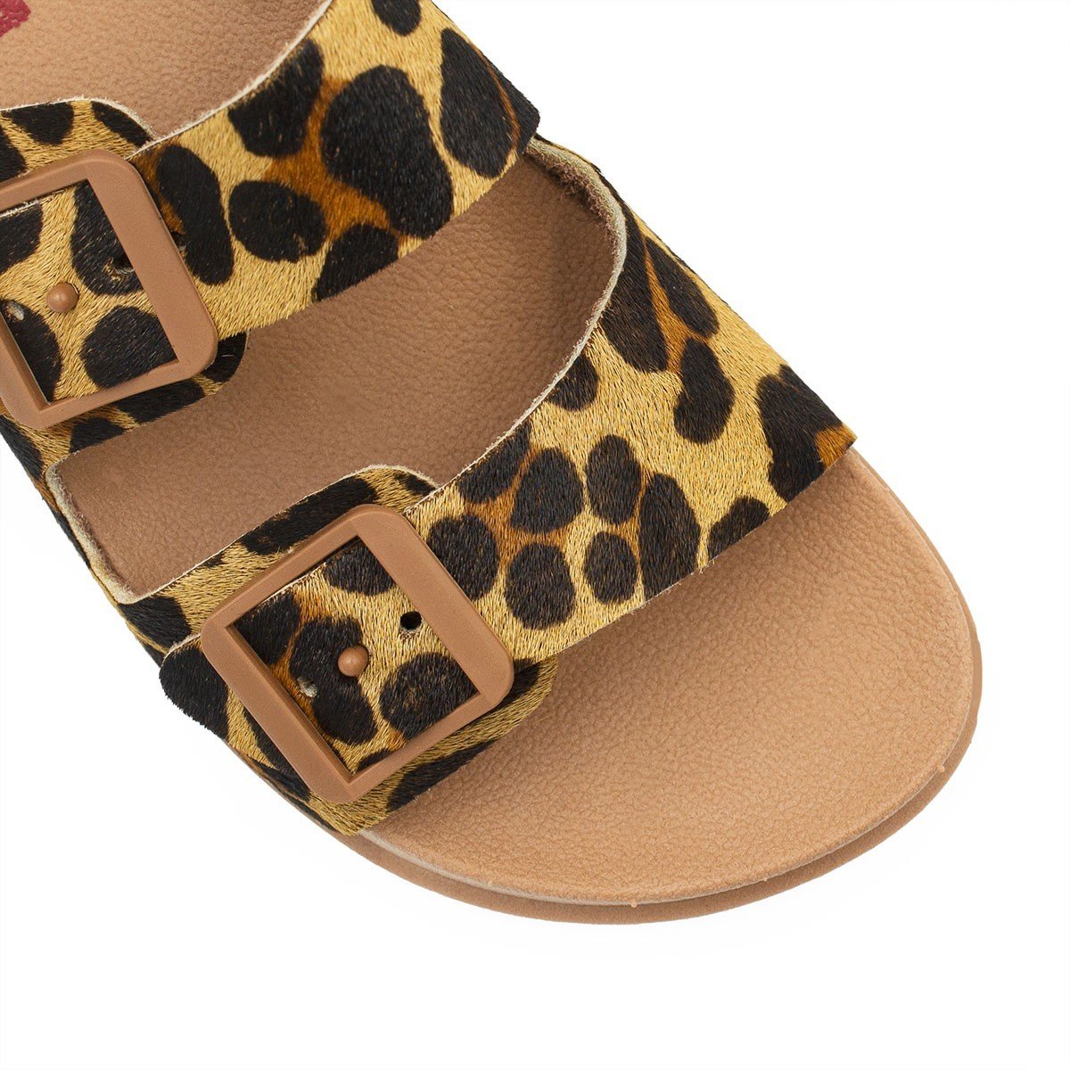 Papete Fivela Couro Bella Onça Animal Print 7