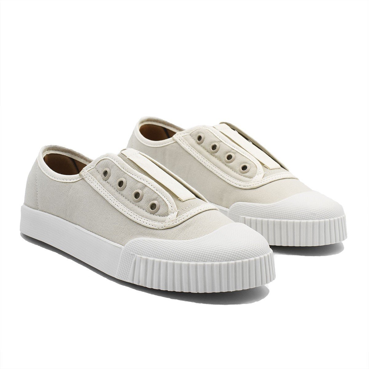 Tênis Lona Sem Cadarço Berenice Off White Branco 6