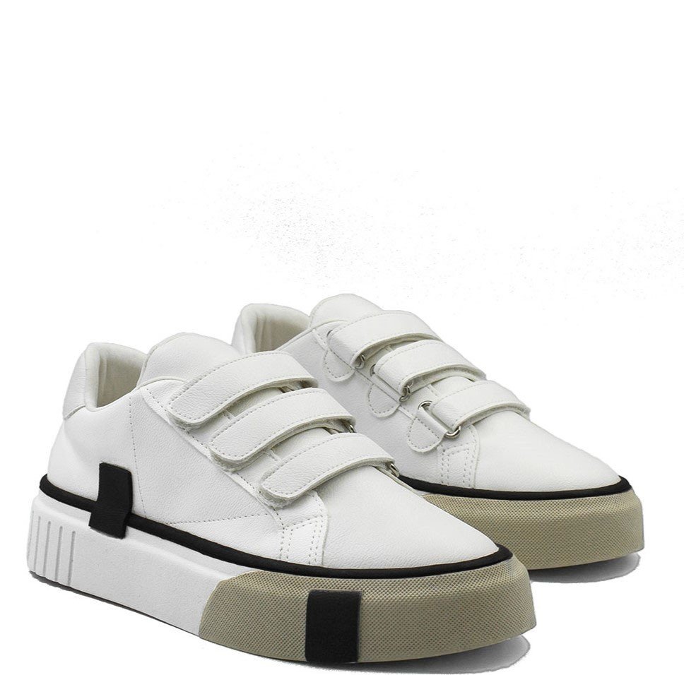 Tênis  Feminino Flatform Sola Alta Mary  Branco Branco 5