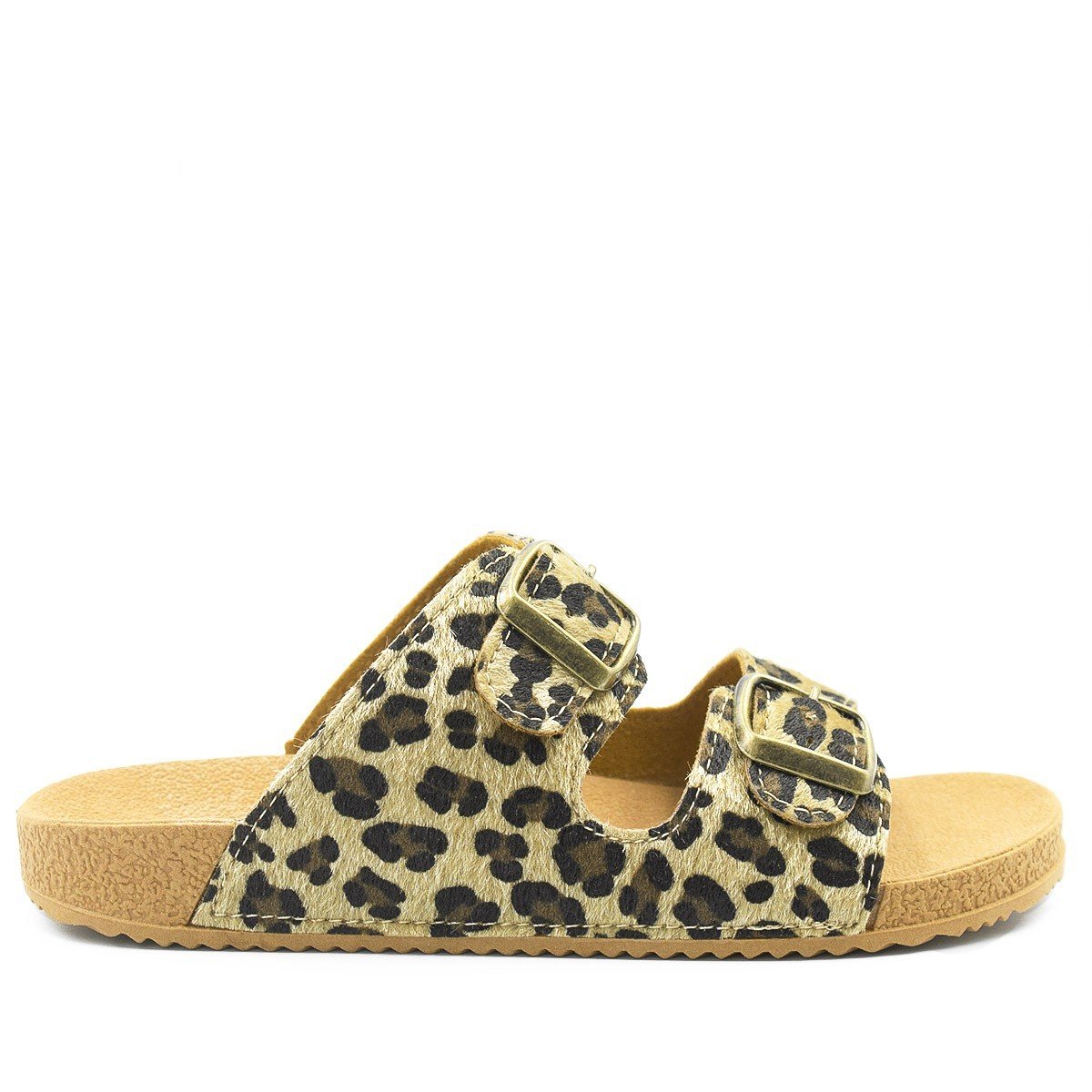 Papete Fivela Bianca Animal Print Bege 2