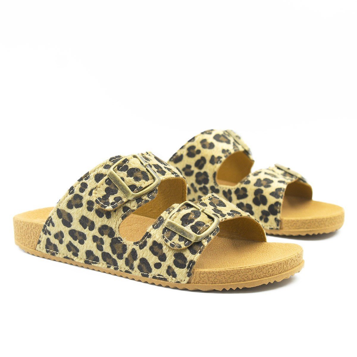 Papete Fivela Bianca Animal Print Bege 5