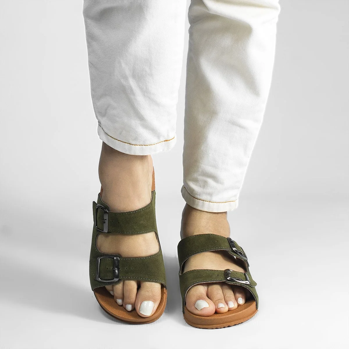 Papete Fivela Bianca Verde Verde 3