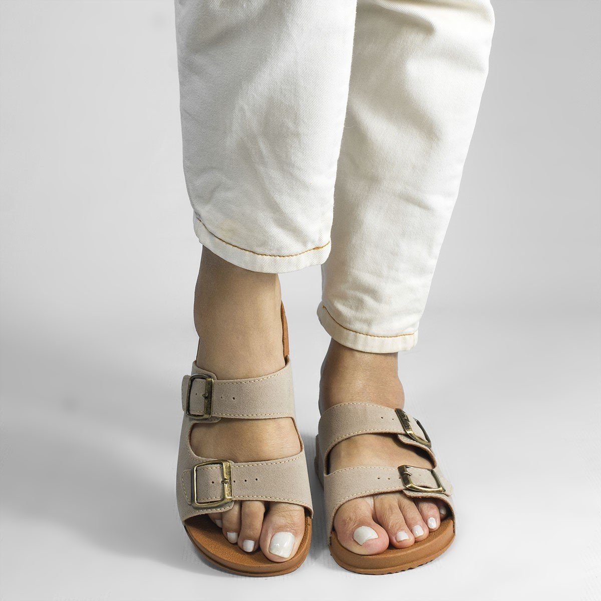 Papete Fivela Bianca Nude Bege 3