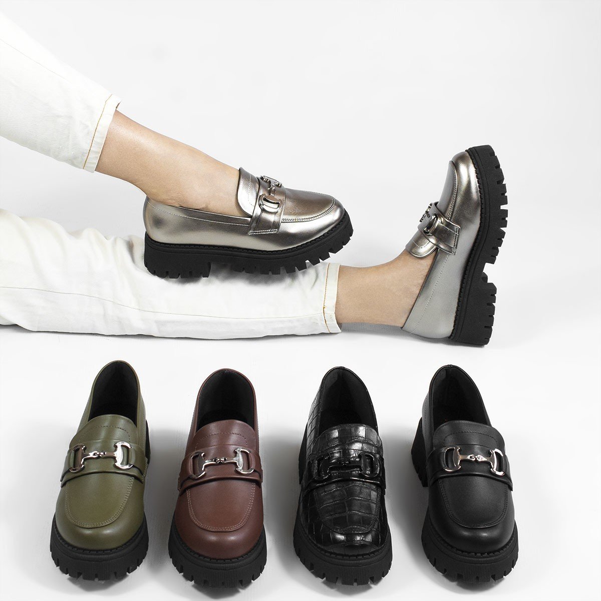 Mocassim Zatta Tratorado Sola Alta Amelia Preto 8