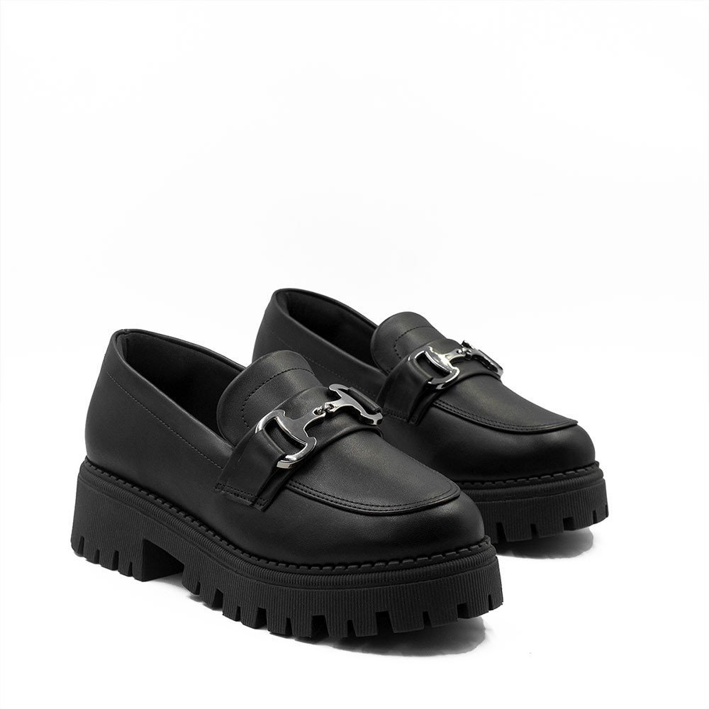 Mocassim Tratorado Sola Alta Amelia Preto Preto 7