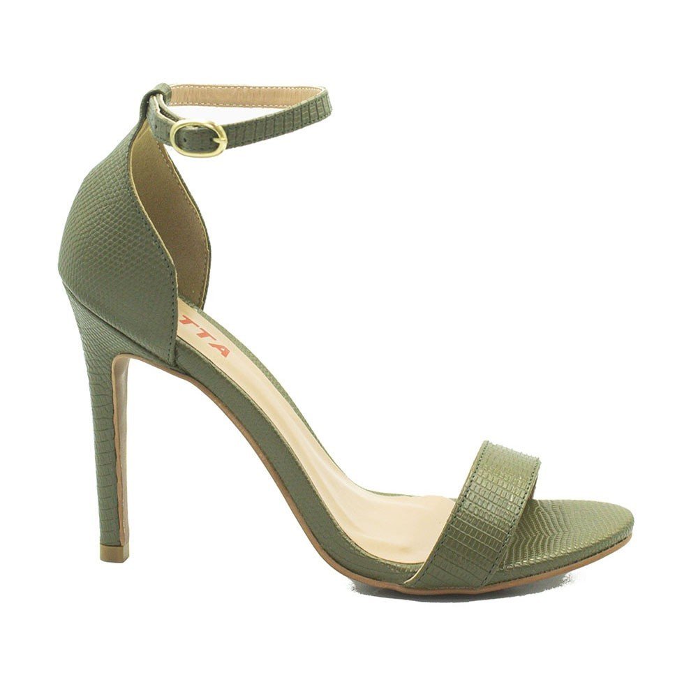 Sandália Maya Salto Fino Verde Verde 3