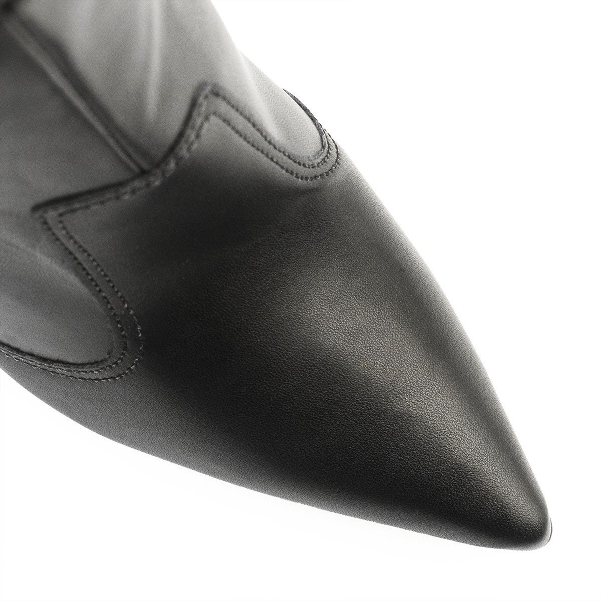 Bota Zatta Salto Alto Bico Fino Natália Preto Preto 3