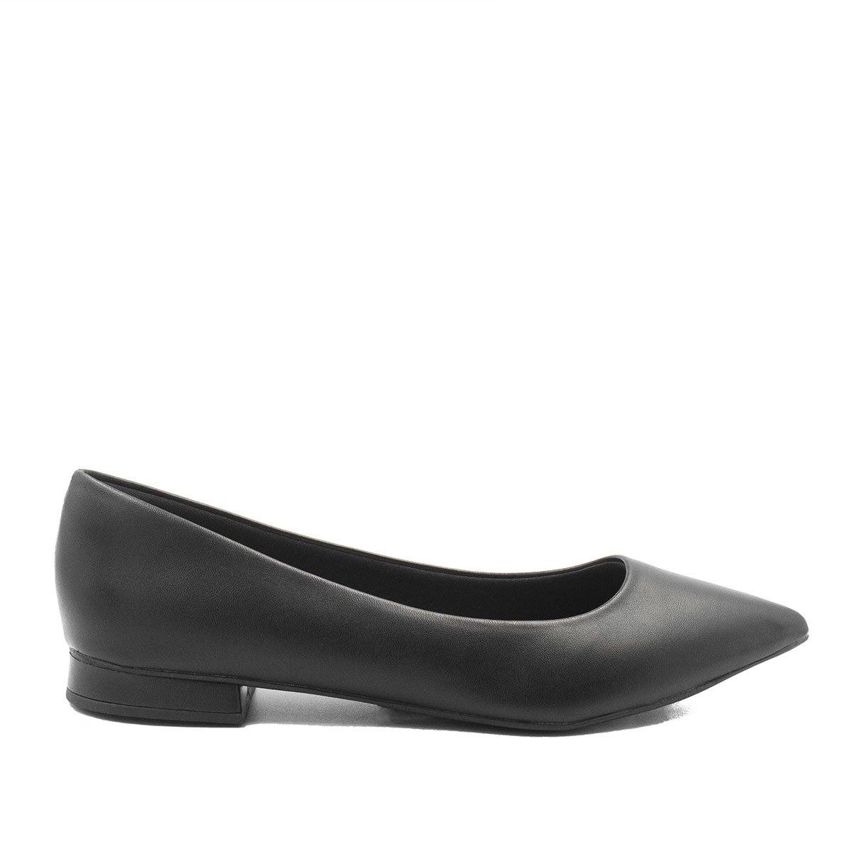 Sapatilha Zatta Básica Lisa Núbia  Preto Preto 2